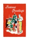 Image for Fifties Family Singing Carols around Christmas Tree - Christmas Card