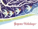 Image for Golden Memories Christmas Correspondence Card Packs : Birds Flying Through the Snow