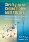 Image for Strategies for Common Core Mathematics : Implementing the Standards for Mathematical Practice, K-5