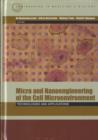 Image for Micro- and Nanoengineering of the Cell Microenvironment: Technologies and Applications
