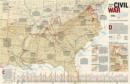 Image for Battles Of The Civil War Flat : Wall Maps History &amp; Nature
