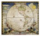 Image for Map Of Discovery, Western Hemisphere Flat : Wall Maps World