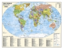 Image for Kids Political World Education (Grades 4-12) Flat : Wall Maps Education