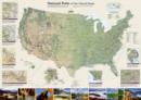 Image for United States National Parks Flat : Wall Maps History &amp; Nature