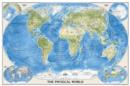 Image for The Physical World, Poster Size Flat : Wall Maps World