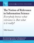 Image for The Notion of Relevance in Information Science