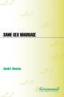 Image for Same-sex marriage: a reference handbook
