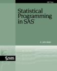 Image for Statistical Programming in SAS