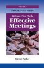 Image for Effective meetings  : 20 sure-fire tools