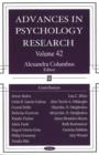 Image for Advances in Psychology Research : Volume 42