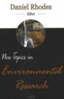 Image for New Topics in Environmental Research