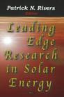 Image for Leading Edge Research in Solar Energy