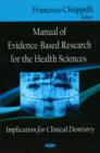 Image for Manual of Evidence-Based Research for the Health Sciences