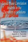 Image for Liquid Phase Correlation Analysis in the Chemistry of Solutions