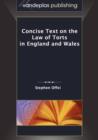 Image for Concise Text on the Law of Torts in England and Wales