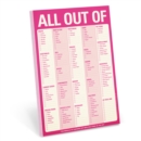 Image for Knock Knock Pad: All Out Of Pad Pink (with magnet)