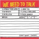 Image for We Need to Talk Hand-Lettered Sticky Note
