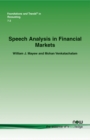 Image for Speech Analysis in Financial Markets