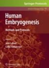 Image for Human embryogenesis  : methods and protocols