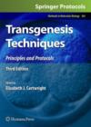 Image for Transgenesis techniques  : principles and protocols