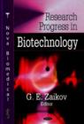 Image for Research progress in biotechnology