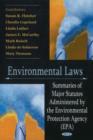 Image for Environmental Laws : Summaries of Major Statutes Administered by the Environmental Protection Agency (EPA)