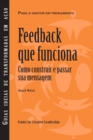 Image for Feedback That Works : How to Build and Deliver Your Message, First Edition (Brazilian Portuguese)