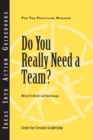 Image for Do You Really Need a Team?: For the Practicing Manager