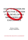 Image for How to Design an Effective System for Developing Managers and Executives