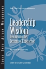 Image for Leadership Wisdom: Discovering the Lessons of Experience