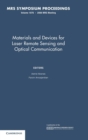 Image for Materials and Devices for Laser Remote Sensing and Optical Communication: Volume 1076