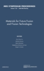Image for Materials for Future Fusion and Fission Technologies: Volume 1125