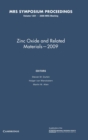 Image for Zinc Oxide and Related Materials - 2009: Volume 1201