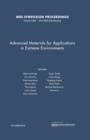 Image for Advanced Materials for Applications in Extreme Environments: Volume 1298