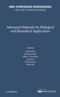 Image for Advanced Materials for Biological and Biomedical Applications: Volume 1569