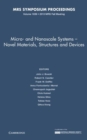 Image for Micro and Nanoscale Systems: Volume 1659 : Novel Materials, Structures and Devices