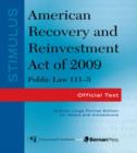 Image for Stimulus: American Recovery and Reinvestment Act of 2009: PL 111-5