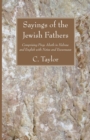Image for Sayings of the Jewish Fathers