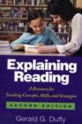 Image for Explaining reading  : a resource for teaching concepts, skills and strategies