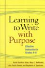 Image for Learning to Write with Purpose