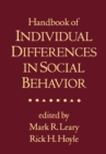 Image for Handbook of individual differences in social behavior