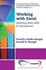 Image for Working with Excel: refreshing math skills for management