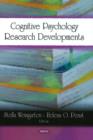 Image for Cognitive Psychology Research Developments