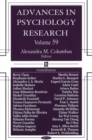 Image for Advances in Psychology Research : Volume 59