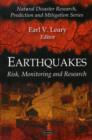 Image for Earthquakes  : risk, monitoring and research