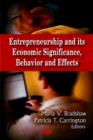 Image for Entrepreneurship and its economic significance, behavior and effects