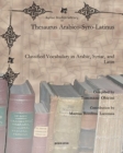 Image for Thesaurus Arabico-Syro-Latinus : Classified Vocabulary in Arabic, Syriac, and Latin