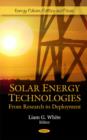 Image for Solar energy technologies  : from research to deployment