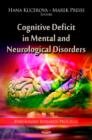 Image for Cognitive deficit in mental and neurological disorders