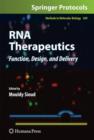 Image for RNA therapeutics  : function, design, and delivery